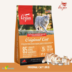 ORIJEN Makanan Kucing Grain Free Original Cat 1.8kg cat dry food Tidak ada merek 