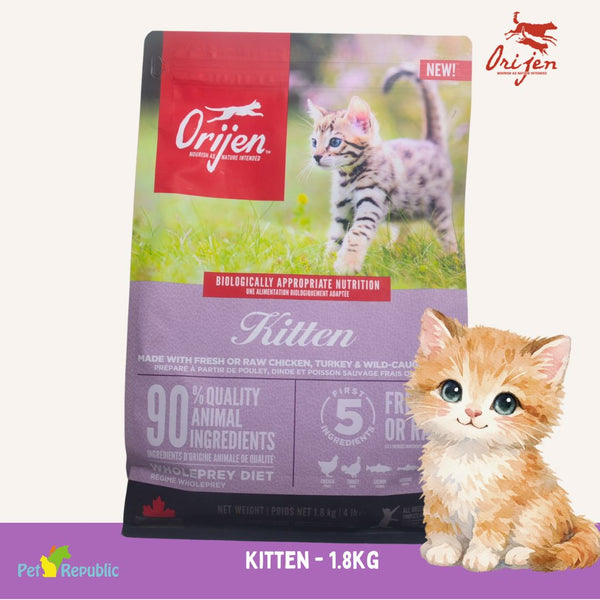 ORIJEN Makanan Kucing Kitten Grain Free 1.8kg cat dry food Tidak ada merek 