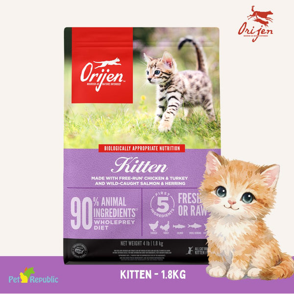 ORIJEN Makanan Kucing Kitten Grain Free 1.8kg cat dry food Tidak ada merek 