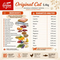 ORIJEN Makanan Kucing Original Cat 5,4kg no type Tidak ada merek 
