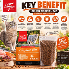 ORIJEN Makanan Kucing Original Cat Sharing Pack 800gr no type Tidak ada merek 