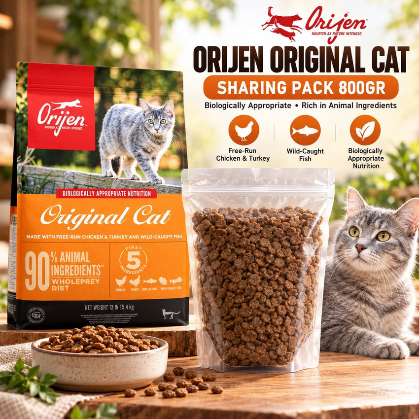 ORIJEN Makanan Kucing Original Cat Sharing Pack 800gr no type Tidak ada merek 