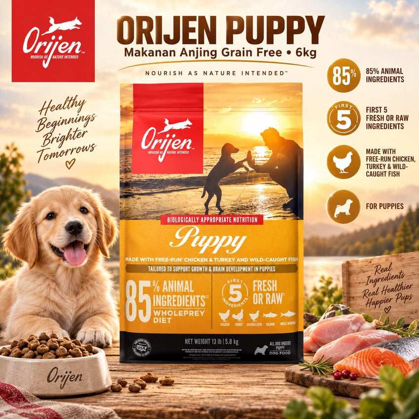 ORIJEN Puppy 6kg Makanan Anakan Anjing no type Tidak ada merek 