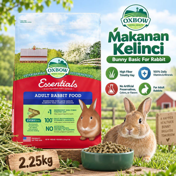 OXBOW Makanan Kelinci Bunny Basic For Rabbit 2.25kg no type Tidak ada merek 