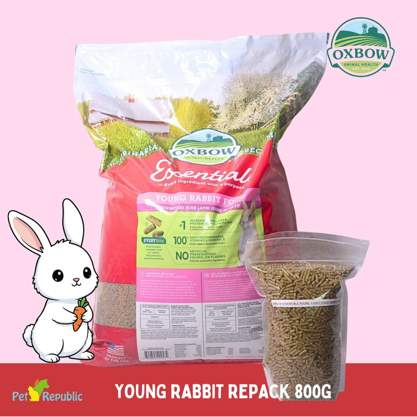 OXBOW Makanan Kelinci Essentian Young Rabbit REPACK 800g no type Oxbow 