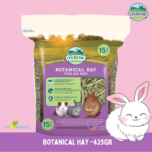 OXBOW Rumput Kelinci Botanical Hay ( Low Protein ) 425gram no type Tidak ada merek 