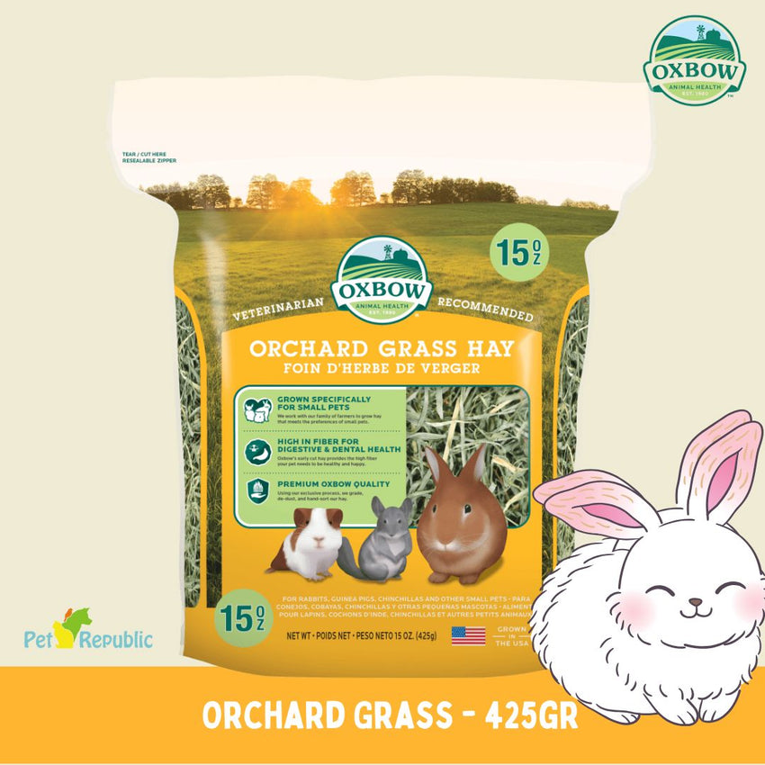 OXBOW Rumput Makanan Kelinci Marmut ORCHARD Grass 425gram no type Tidak ada merek 