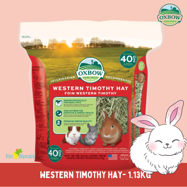 OXBOW Rumput Makanan Kelinci Marmut Western Timothy Hay 1.13kg no type Tidak ada merek 