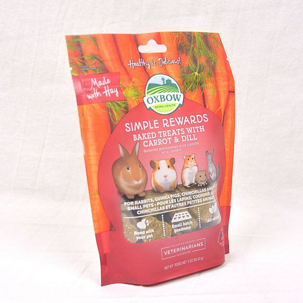 OXBOW Snack Kelinci Baked Treat CARROT and DILL 85gr no type Tidak ada merek 
