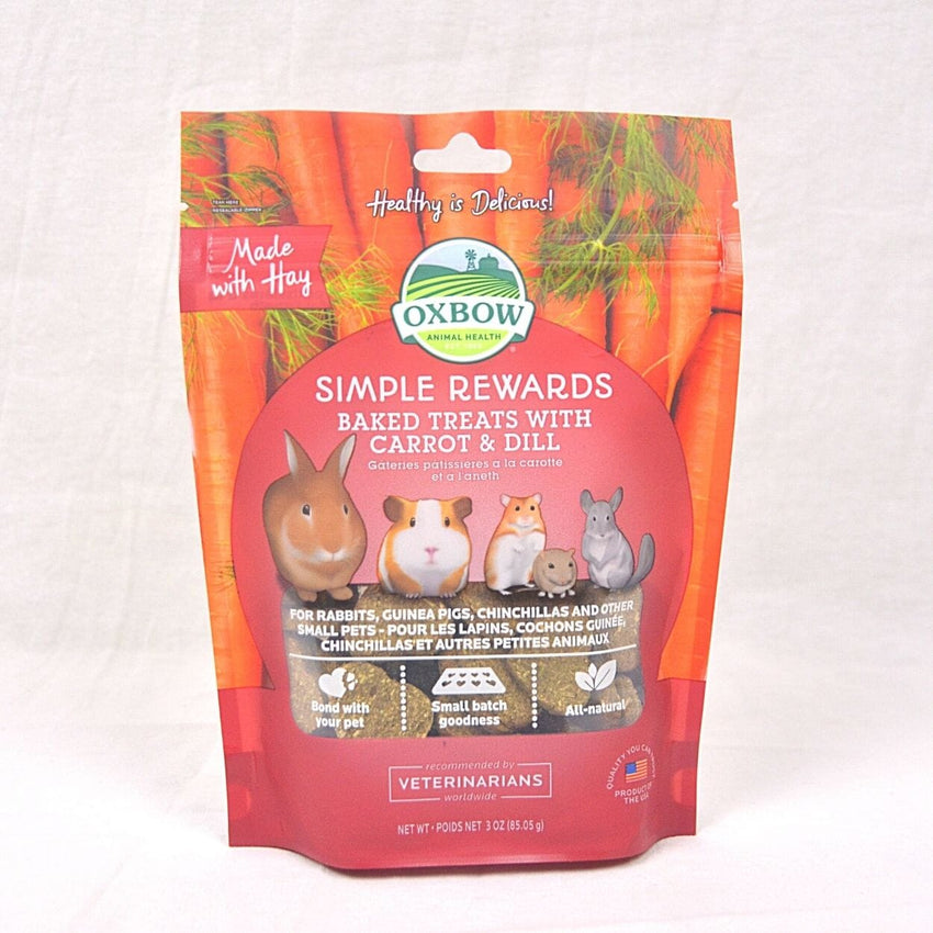 OXBOW Snack Kelinci Baked Treat CARROT and DILL 85gr no type Tidak ada merek 