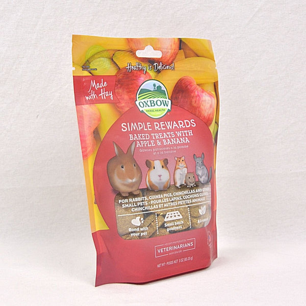 OXBOW Snack Kelinci Baked Treat With Apple and Banana 85gram no type Tidak ada merek 