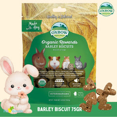 OXBOW Snack Kelinci Organic BARLEY Biscuit 75gr no type Tidak ada merek 