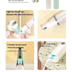 PAKEWAY Alat Kikir Kuku Clean Smart LED Nail Grinder Grey Grooming Tools NoBrand 