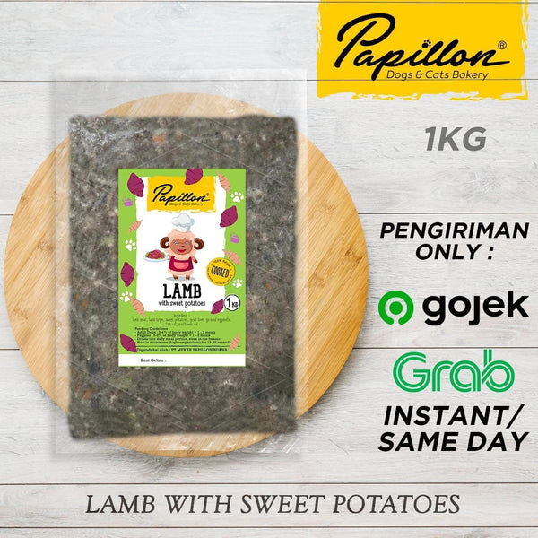 PAPILLON Makanan Anjing COOKED Lamb Sweet Potatoes 1kg no type Tidak ada merek 