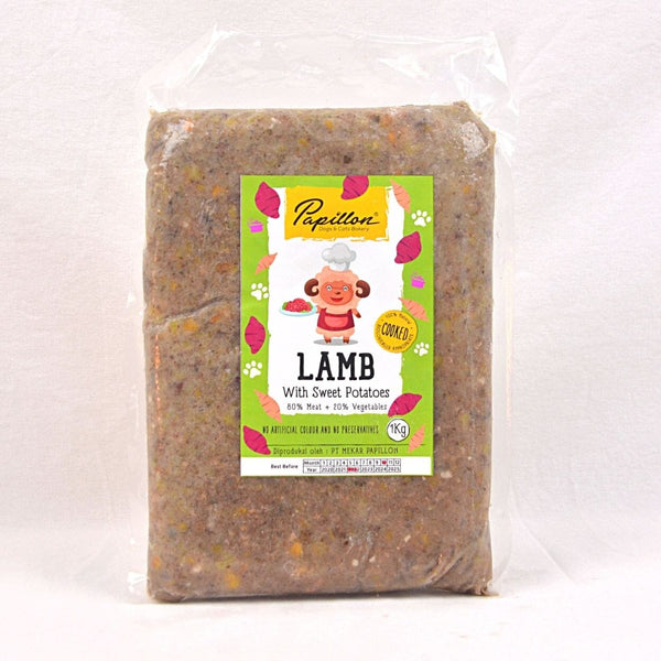PAPILLON Makanan Anjing COOKED Lamb Sweet Potatoes 1kg no type Tidak ada merek 
