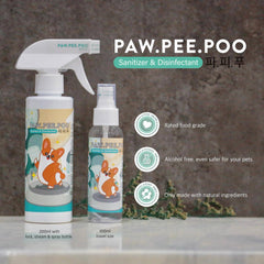 PAWPEEPOO Anjing Kucing Non Alkohol Sanitizer and Disinfectant 200ml no type Tidak ada merek 