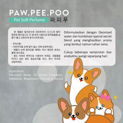 PAWPEEPOO Parfume Anjing Puppy Girl 85ml no type Tidak ada merek 