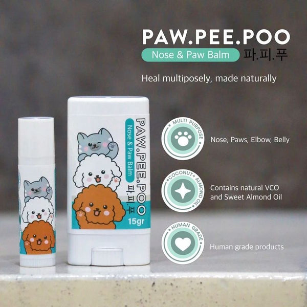 PAWPEEPOO Pelembab Kaki Nose And Paw Balm 5g no type Tidak ada merek 