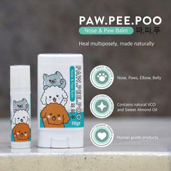 PAWPEEPOO Pelembab Kaki Nose And Paw Balm 5g no type Tidak ada merek 