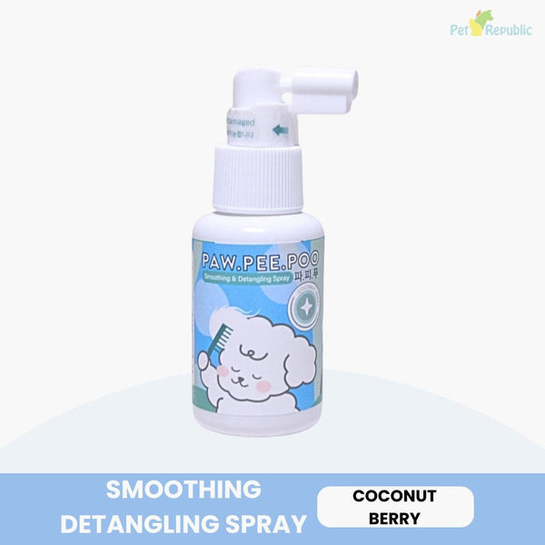 PAWPEEPOO Smoothing Detangling Spray Coconut Berries 65ml Hobi & Koleksi > Perawatan Hewan > Grooming Hewan Pet Republic Indonesia 