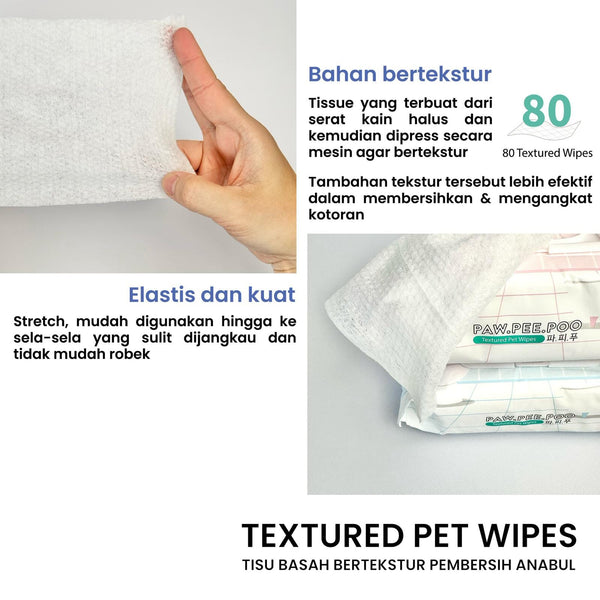 PAWPEEPOO Tisu Basah Pet Wipes Fresh Fruit Grooming Pet Care Tidak ada merek 