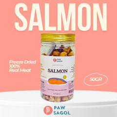 PAWSAGOL Snack Anjing Freeze Dried Salmon 50gr no type Tidak ada merek 