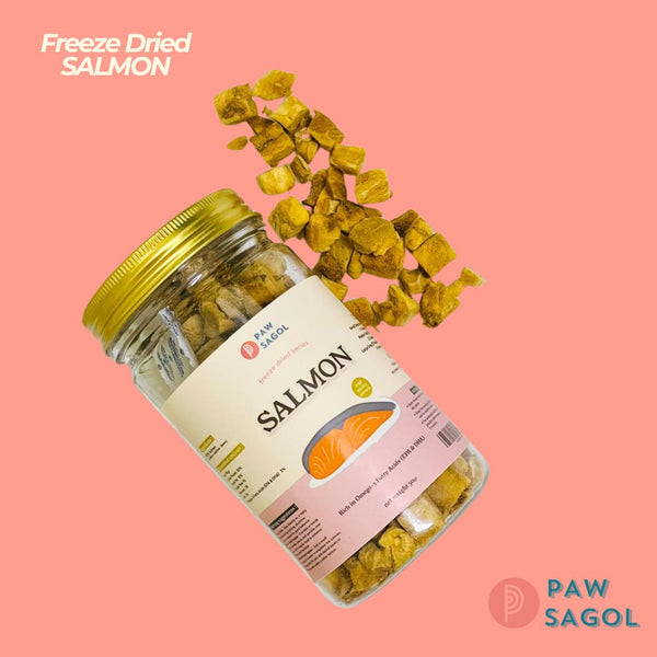 PAWSAGOL Snack Anjing Freeze Dried Salmon 50gr no type Tidak ada merek 