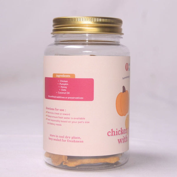 PAWSAGOL Snack Anjing Homemade Cookies Chicken Pumpkin 80gr no type Tidak ada merek 