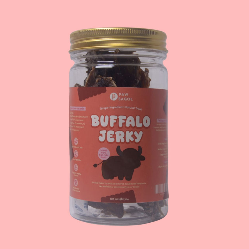 PAWSAGOL Snack Anjing Jerky Buffalo 50gr Dog Snack Tidak ada merek 