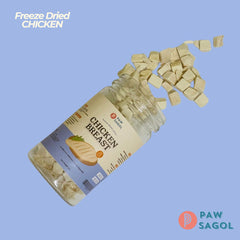 PAWSAGOL Snack Anjing Kucing Freeze Dried Chicken Breast 50gr no type Tidak ada merek 