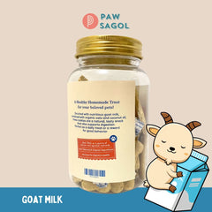 PAWSAGOL Snack Anjing Kucing Homemade Cookies Goat Milk 80gr Dog Snack Tidak ada merek 