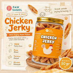 PAWSAGOL Snack Anjing Kucing Jerky Chicken 50gr Dog Snack Tidak ada merek 