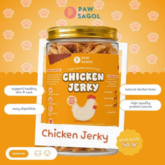 PAWSAGOL Snack Anjing Kucing Jerky Chicken 50gr Dog Snack Tidak ada merek 