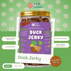 PAWSAGOL Snack Anjing Kucing Jerky Duck 50gr Dog Snack NoBrand 