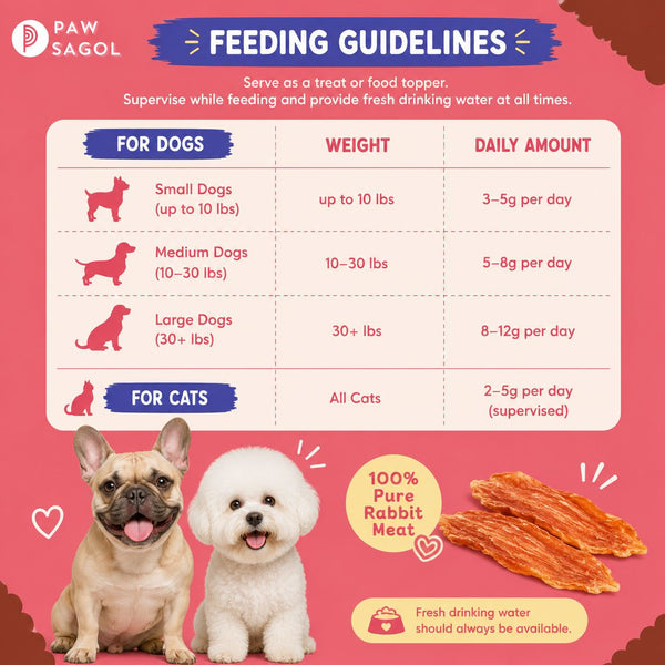 PAWSAGOL Snack Anjing Kucing Jerky Rabbit 50gr Dog Snack NoBrand 