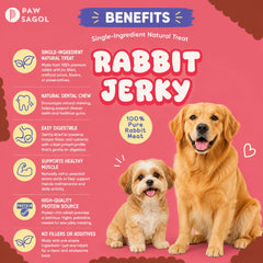 PAWSAGOL Snack Anjing Kucing Jerky Rabbit 50gr Dog Snack NoBrand 