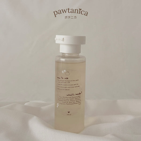 PAWTANICA Shampoo Anjing Kucing Organic Basic Shampoo 100ml Grooming Shampoo and Conditioner Pawtanica 