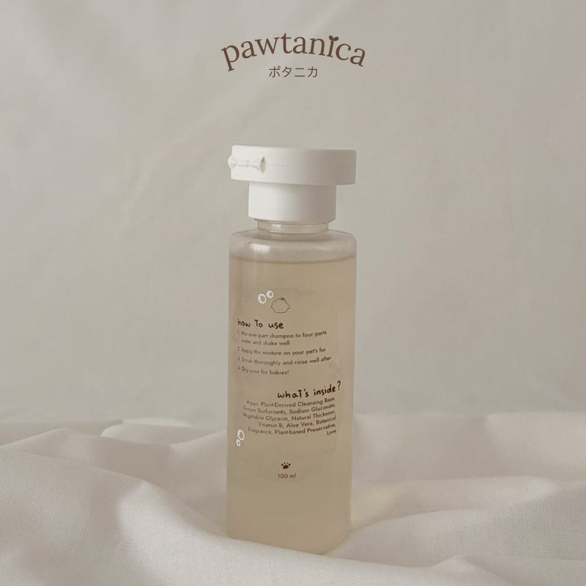 PAWTANICA Shampoo Anjing Kucing Organic Moist Shampoo 100ml Grooming Shampoo and Conditioner Pawtanica 