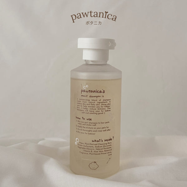 PAWTANICA Shampoo Anjing Kucing Organic Moist Shampoo 200ml Grooming Shampoo and Conditioner Pawtanica 