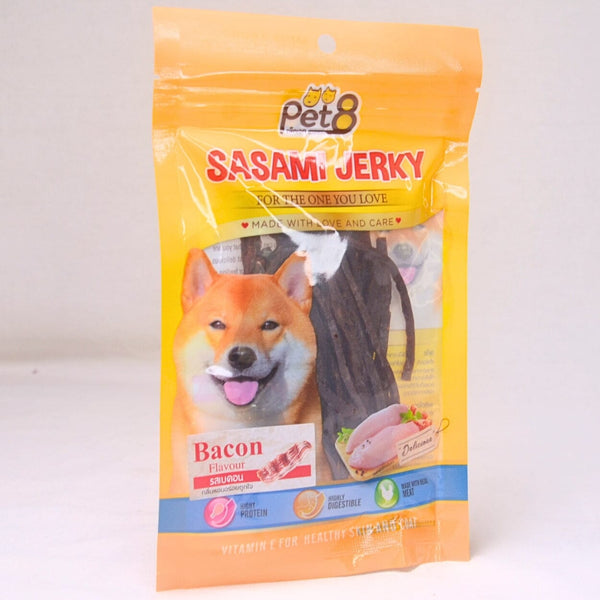 PET8 Snack Anjing Dog Snack Chicken Strip Bite Salmon 45g no type Pet 8 