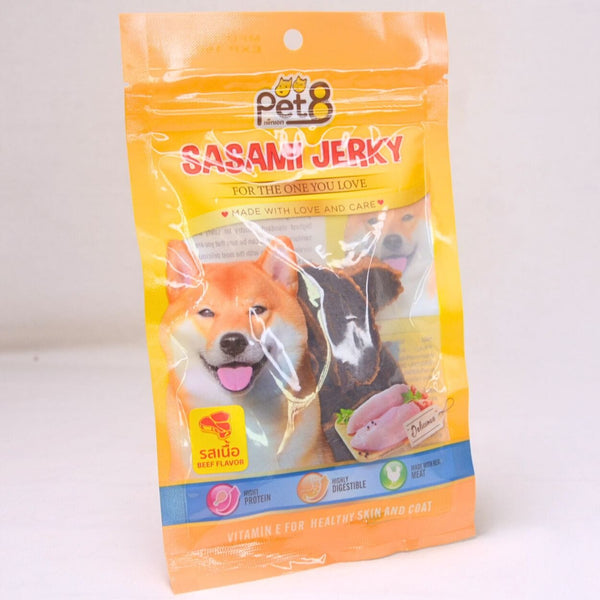 PET8 Snack Anjing Dog Snack Sushi Fish Strap Inner Chicken Beef 45g no type Tidak ada merek 