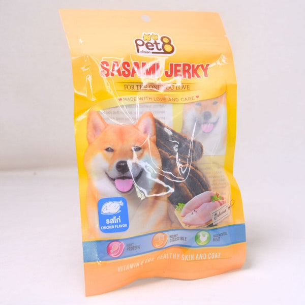 PET8 Snack Anjing Dog Snack Sushi Fish Strap Inner Chicken Chicken 45g no type Tidak ada merek 