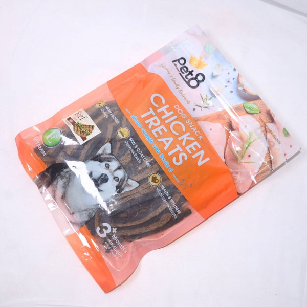 PET8 Snack Anjing JJE22 Chicken Treats Chiffon Beef 280gr no type Tidak ada merek 