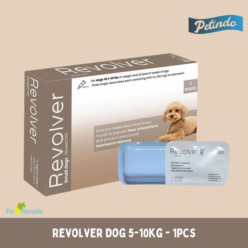 PETINDO Obat Kutu Anjing Tetes Revolver Dog 5-10kg 1pcs no type Tidak ada merek 