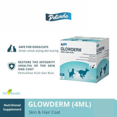 PETINDO Vitamin Anjing Kucing Bulu Glowderm 4ml - 1pcs no type Tidak ada merek 
