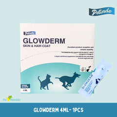 PETINDO Vitamin Anjing Kucing Bulu Glowderm 4ml - 1pcs no type Tidak ada merek 