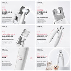 PETKIT Gunting Kuku Anjing Kucing LED Nail Clipper no type Tidak ada merek 