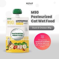 PETKIT Makanan Kucing Cat Wet Food M90 Pasteurized Duck and Chicken 80g no type Petkit 