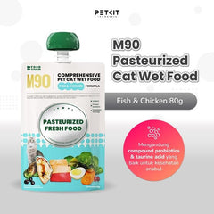 PETKIT Makanan Kucing Cat Wet Food M90 Pasteurized Fish and Chicken 80g no type Petkit 