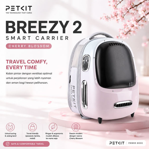 PETKIT Pet Bag Breezy 2 Smart Carrier Cherry Blossom no type Tidak ada merek 